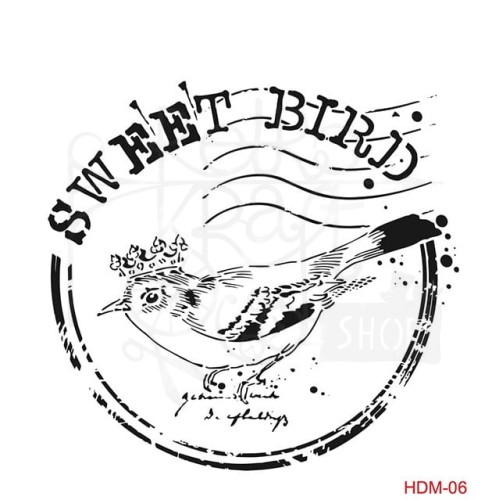 Szablon maska Home Decor 25x25 Sweet Bird ptaszek HDM06 Cadence