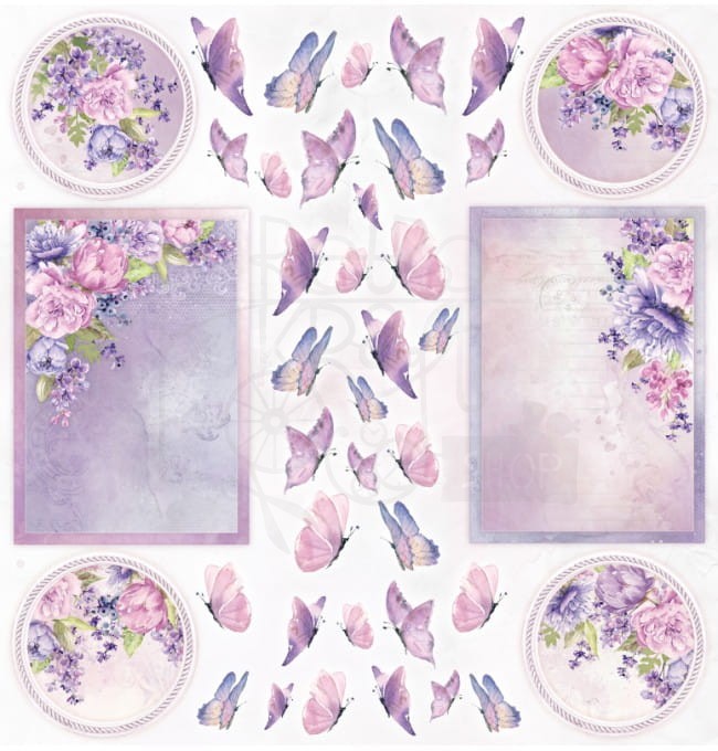 Zestaw papierów 30x30 Spring Purple SP-11 Scrap and Me 2