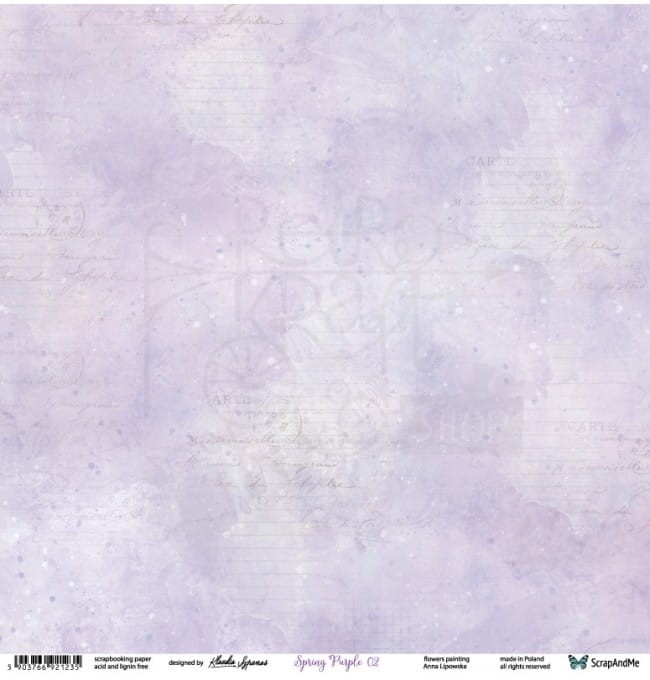 apier 30x30 Spring Purple 01/02 SP-01/02 Scrap and Me 3