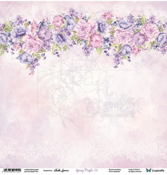 Papier 30x30 Spring Purple 03/04 SP-03/04 Scrap and Me 2