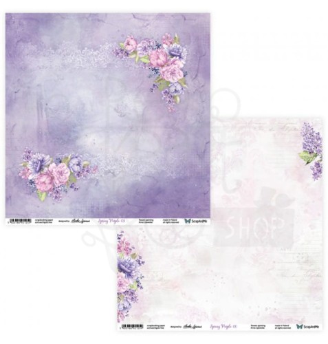 Papier 30x30 Spring Purple 05/06 SP-05/06 Scrap and Me 1