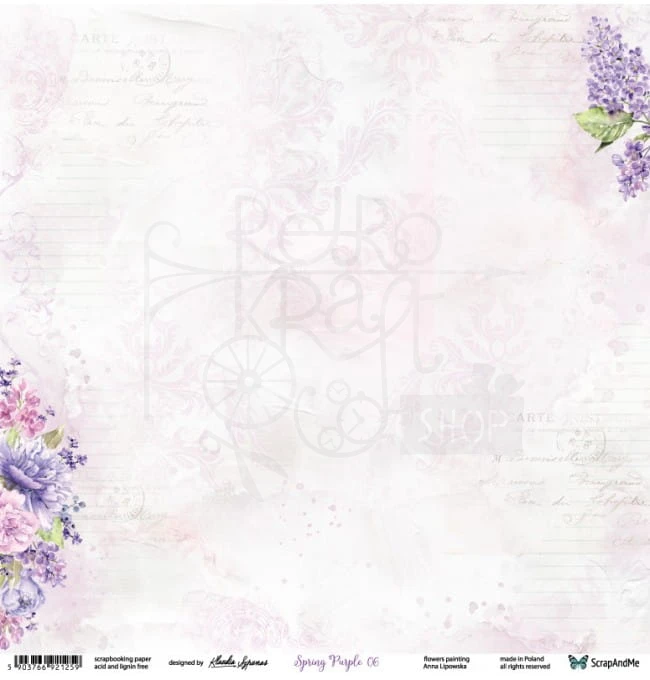 Papier 30x30 Spring Purple 05/06 SP-05/06 Scrap and Me 3