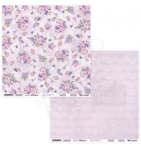 Papier 30x30 Spring Purple 09/10 SP-09/10 Scrap and Me 1