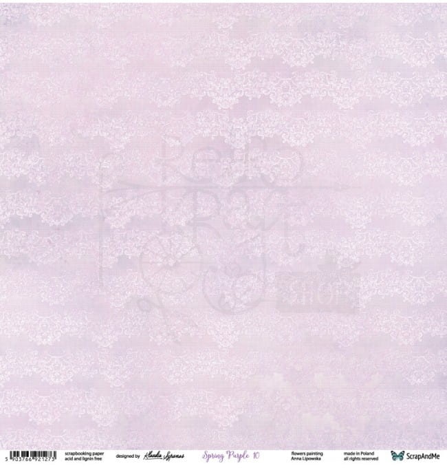 Papier 30x30 Spring Purple 09/10 SP-09/10 Scrap and Me 3