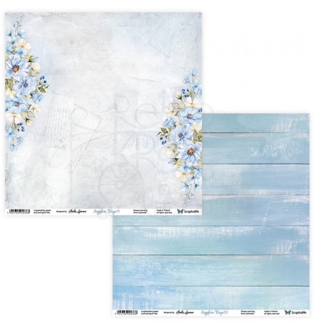 Papier 30x30 Sapphire Days 01/02 SD-01/02 Scrap and Me 1