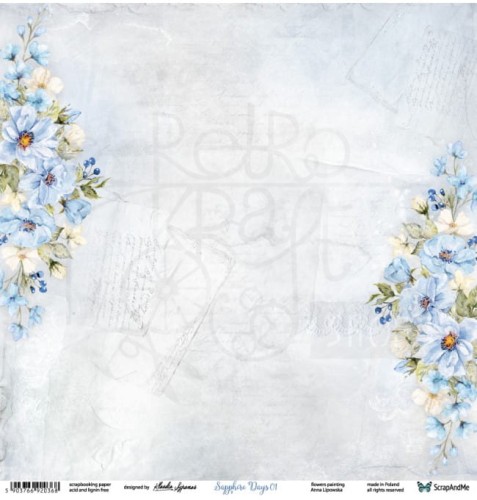 Papier 30x30 Sapphire Days 01/02 SD-01/02 Scrap and Me 2