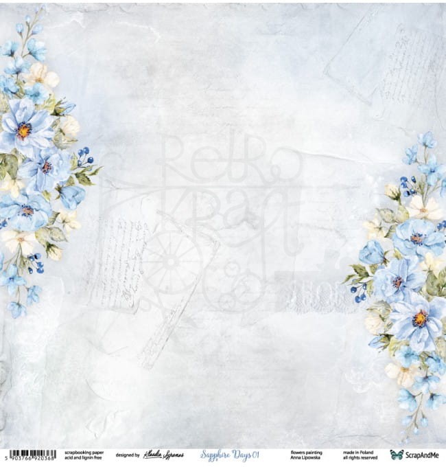 Papier 30x30 Sapphire Days 01/02 SD-01/02 Scrap and Me 2