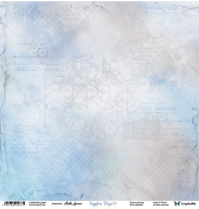 Papier 30x30 Sapphire Days 03/04 SD-03/04 Scrap and Me 3