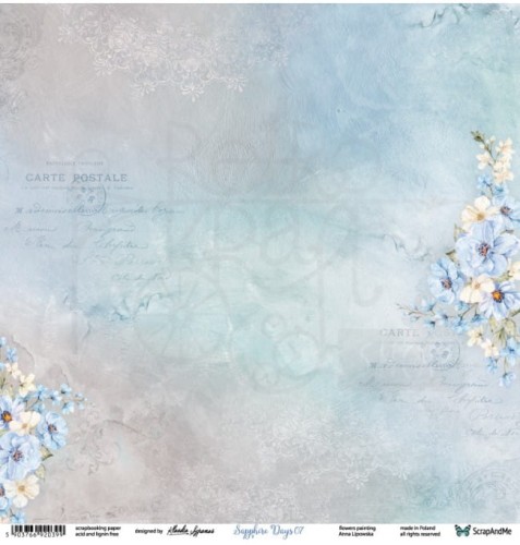 Papier 30x30 Sapphire Days 07/08 SD-07/08 Scrap and Me 2