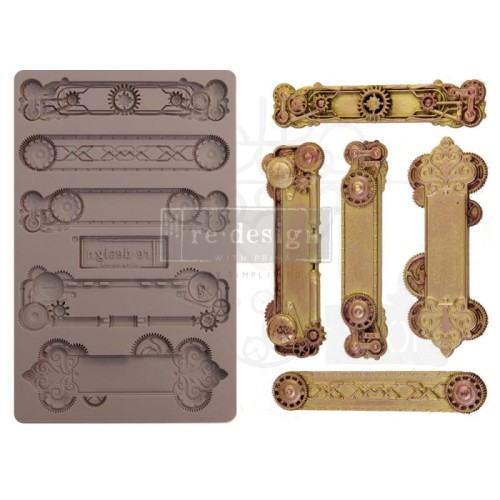 Foremka silikonowa 20x13 Steampunk Plates ReDesign 652166 Prima Marketing