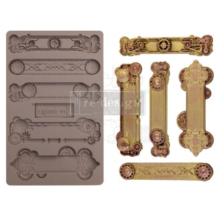 Foremka silikonowa 20x13 Steampunk Plates ReDesign 652166 Prima Marketing