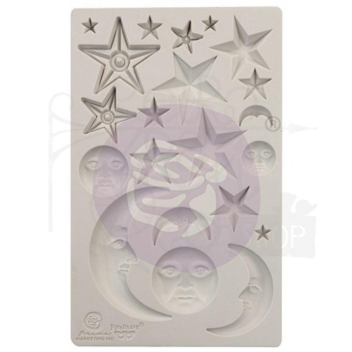 Foremka silikonowa 20x13 Stars and Moons Finnabair 966638 Prima Marketing