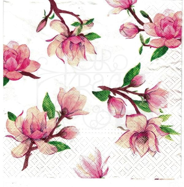 Serwetka 33x33 Magnolia gałązki