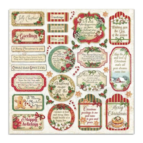 Zestaw papierów 20x20 Classic Christmas SBBS17 Stamperia 2