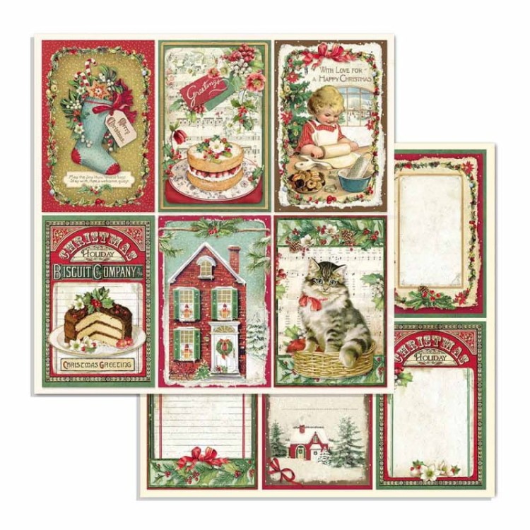 Zestaw papierów 20x20 Classic Christmas SBBS17 Stamperia 3