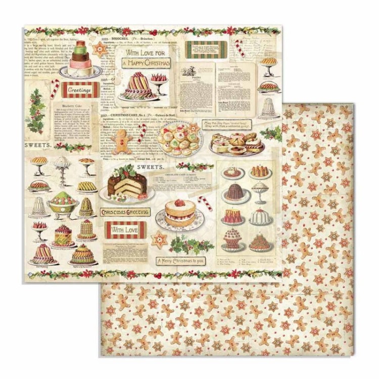 Zestaw papierów 20x20 Classic Christmas SBBS17 Stamperia 6