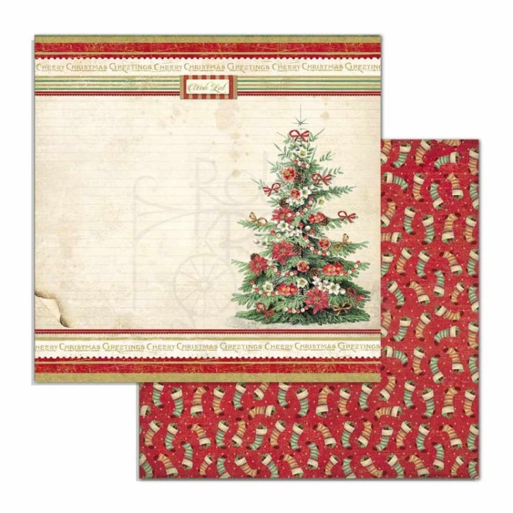 Zestaw papierów 20x20 Classic Christmas SBBS17 Stamperia 7