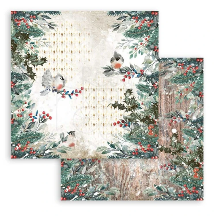 Zestaw papierów 30x30 Romantic Christmas SBBL96 Stamperia 4
