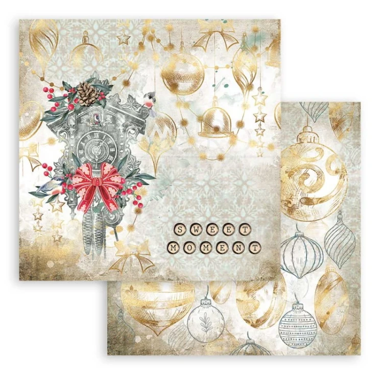 Zestaw papierów 30x30 Romantic Christmas SBBL96 Stamperia 5