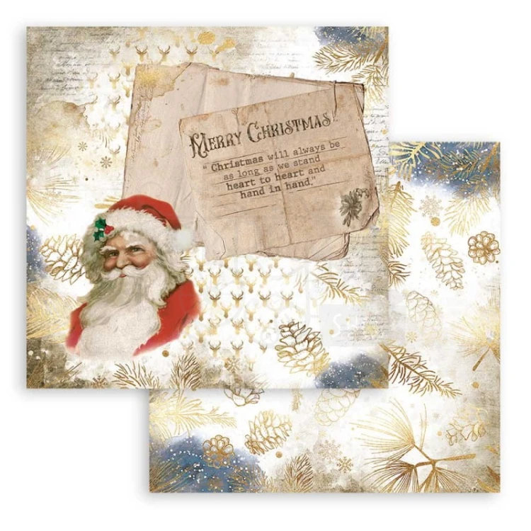 Zestaw papierów 30x30 Romantic Christmas SBBL96 Stamperia 6