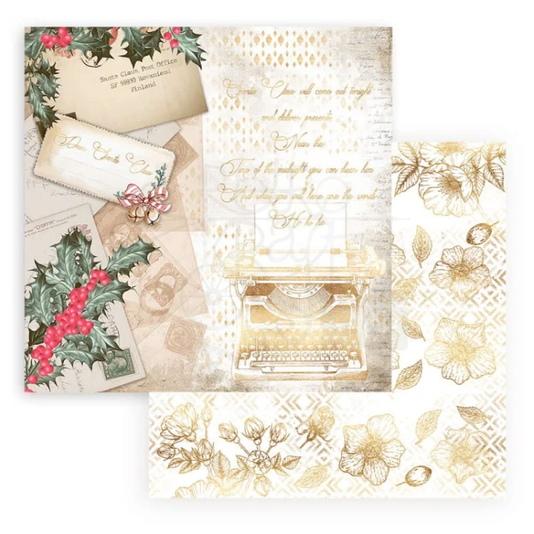 Zestaw papierów 30x30 Romantic Christmas SBBL96 Stamperia 7