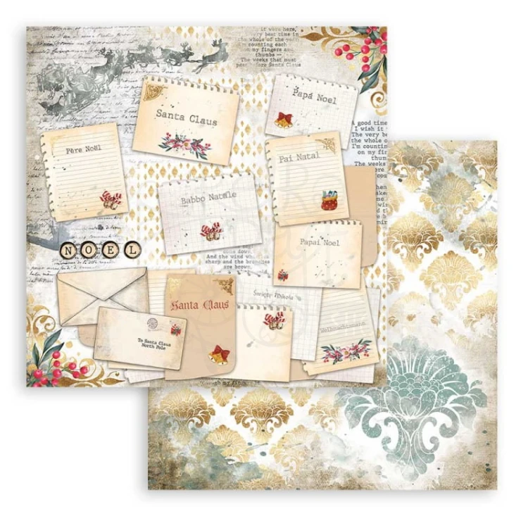 Zestaw papierów 30x30 Romantic Christmas SBBL96 Stamperia 8