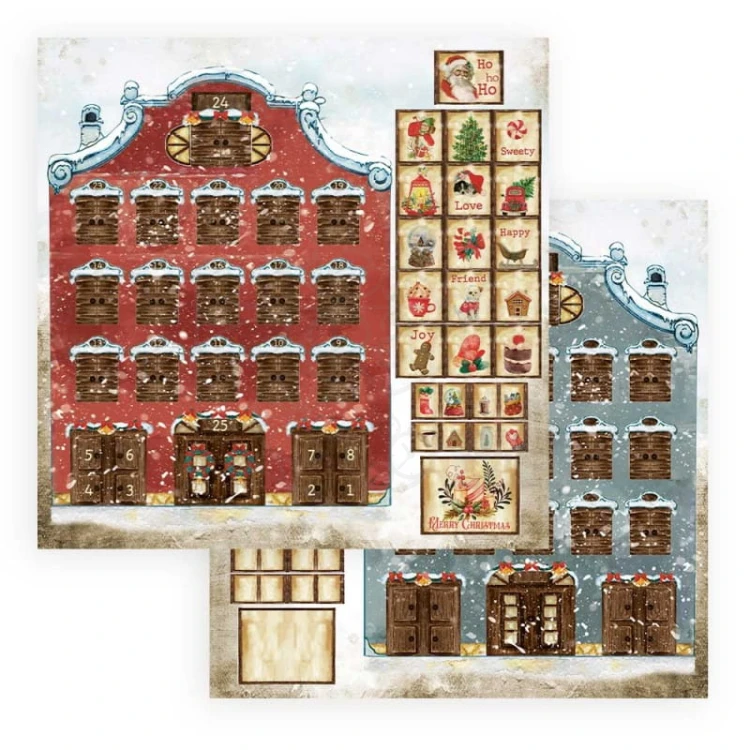 Zestaw papierów 30x30 Romantic Christmas SBBL96 Stamperia 11