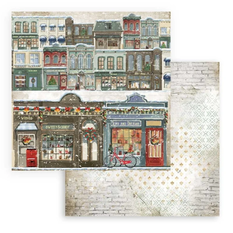 Zestaw papierów 30x30 Romantic Christmas SBBL96 Stamperia 12