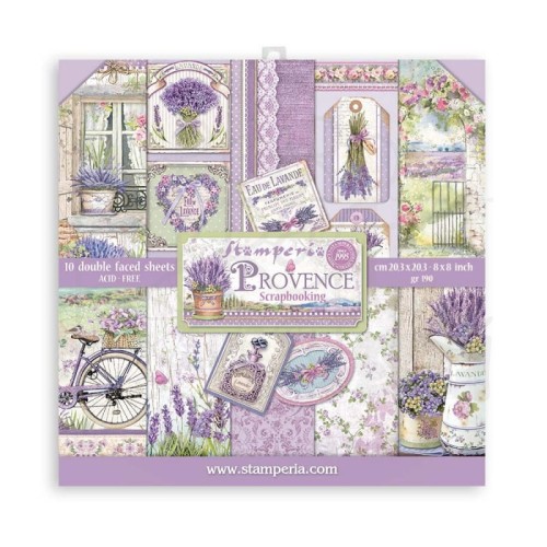 Zestaw papierów 20x20 Provence SBBS53 Stamperia 1