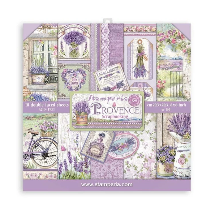 Zestaw papierów 20x20 Provence SBBS53 Stamperia 1