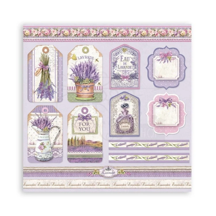Zestaw papierów 20x20 Provence SBBS53 Stamperia 2