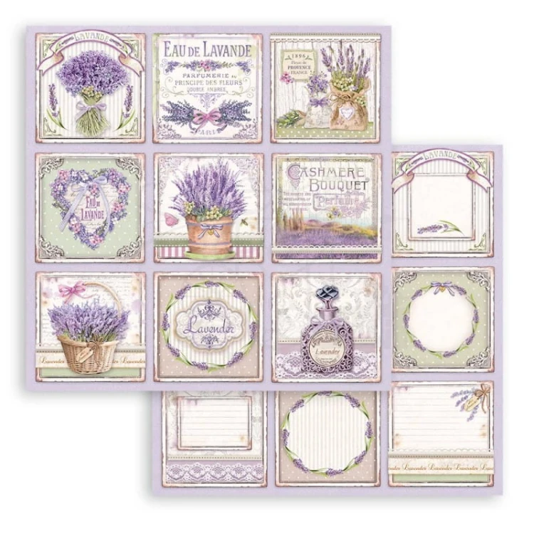 Zestaw papierów 20x20 Provence SBBS53 Stamperia 4