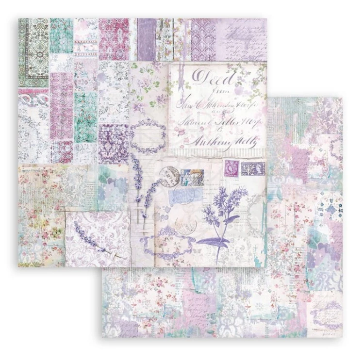 Zestaw papierów 20x20 Provence SBBS53 Stamperia 5