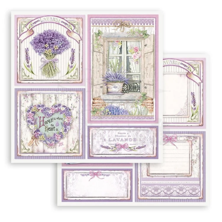 Zestaw papierów 20x20 Provence SBBS53 Stamperia 8