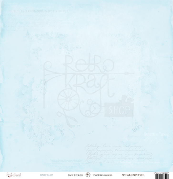 Papier 30x30 So Sweet - BABY BLUE UHK Gallery 2