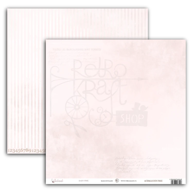 Papier 30x30 So Sweet - BABY PINK UHK Gallery 1
