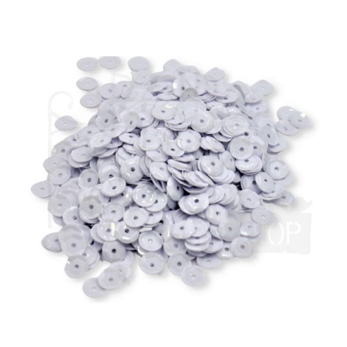 Cekiny okrągłe 6mm 10g - białe