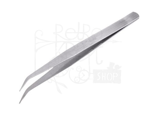 Pęseta metalowa 2 zagięta 15cm