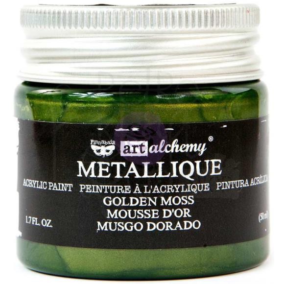 Farba akrylowa Art Alchemy Metallique Golden Moss 965112 Prima