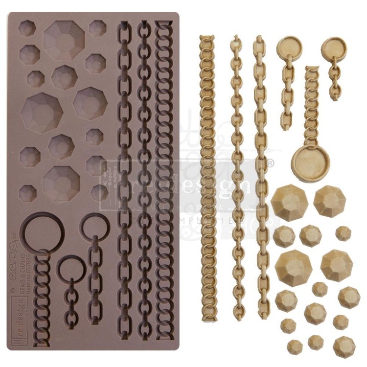 Foremka silikonowa 20x13 Gems &amp; Chains ReDesign 657086 Prima