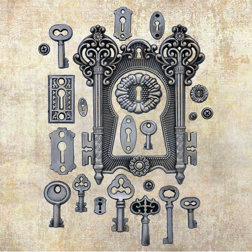Foremka silikonowa 20x13 Locks and Keys Finnabair 969387 Prima 2