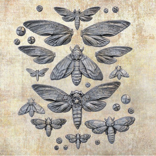 Foremka silikonowa 20x13 Nocturnal Insects Finnabair 969417 Prima 2