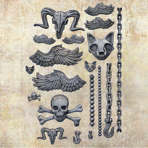 Foremka silikonowa 20x13 Pieces of Underworld Finnabair 969424 Prima 2