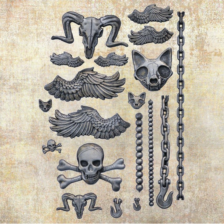 Foremka silikonowa 20x13 Pieces of Underworld Finnabair 969424 Prima 2