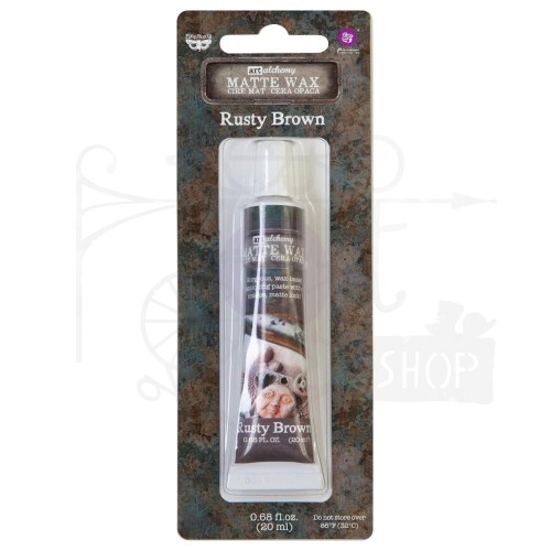 Wosk matowy 20ml Rusty Brown Art Alchemy Matte Wax Finnabair 967888 Prima