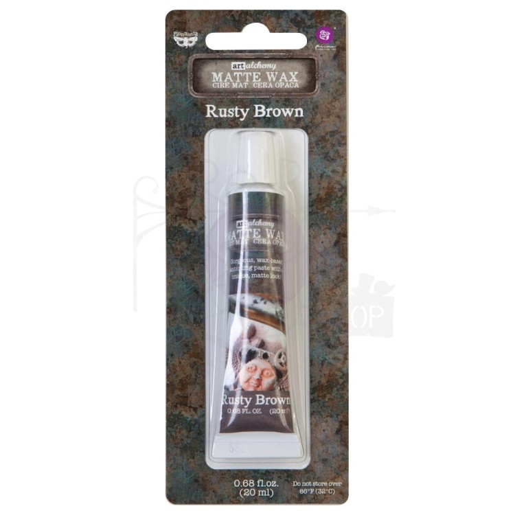 Wosk matowy 20ml Rusty Brown Art Alchemy Matte Wax Finnabair 967888 Prima