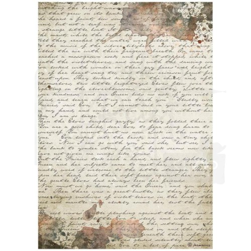 Papier ryżowy A4 Our Way Manuscript Manuskrypt DFSA4712 Stamperia