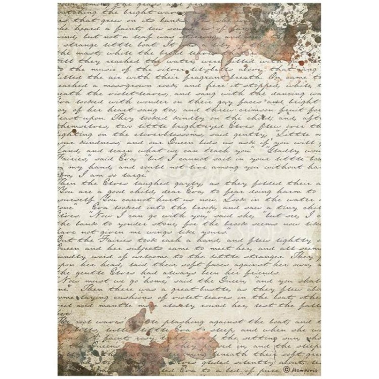 Papier ryżowy A4 Our Way Manuscript Manuskrypt DFSA4712 Stamperia