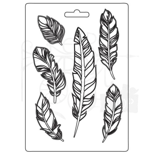 Foremka tekstura A5 Our Way Feathers Piórko piórka K3PTA5625 Stamperia