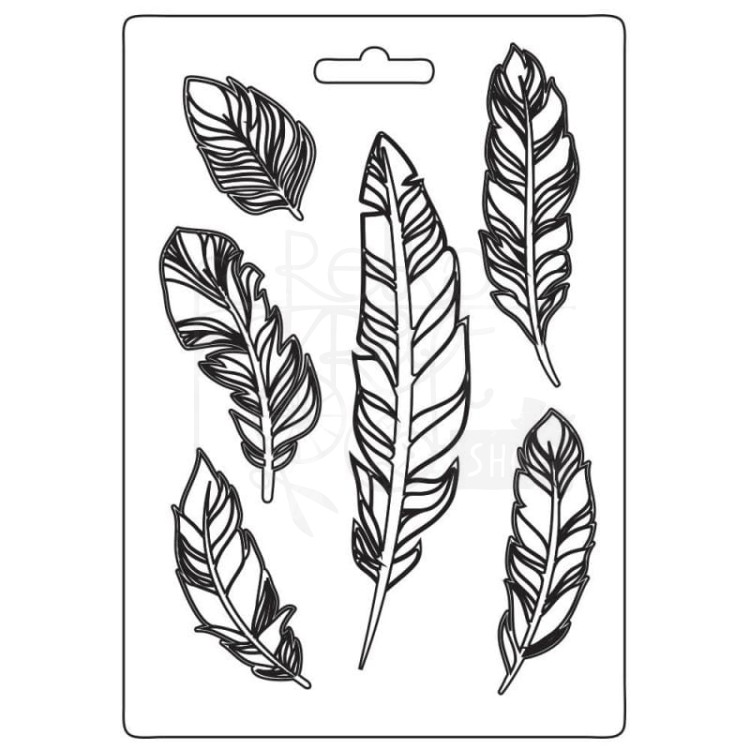 Foremka tekstura A5 Our Way Feathers Piórko piórka K3PTA5625 Stamperia